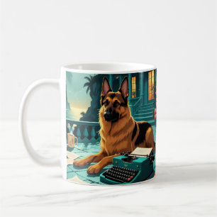 Duitse Herder Hond meneer vintage Koffiemok