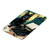 Duitse Herder Hond meneer vintage Magneet (Linkerzijde)