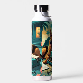 Duitse Herder Hond meneer vintage Waterfles