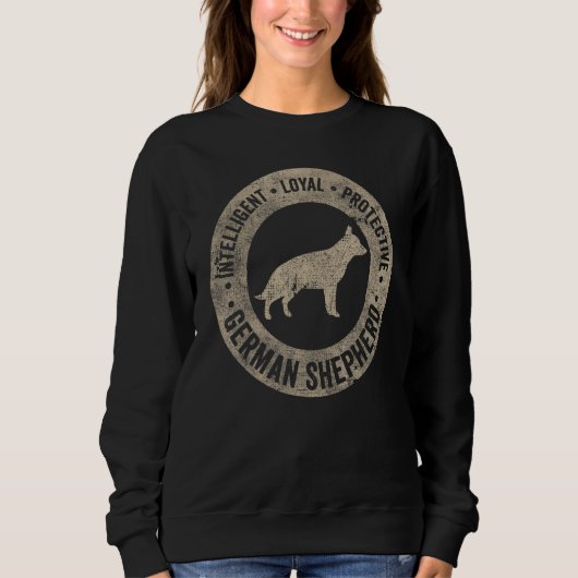 Duitse herder hond ontwerp Elzasser hond eigenaar Trui (Voorkant)