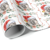 Duitse herder hond patroon Kerstmis Cadeaupapier (Rol Hoek)