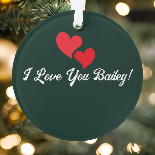 Duitse Herder Hond Pine Tree Waterverf Kerst Ornament