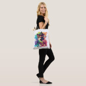 Duitse herder hond piraat tote bag (Op model)