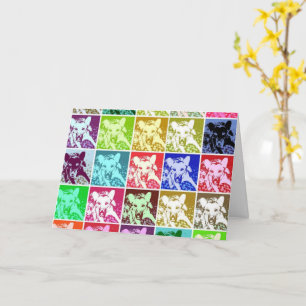 Duitse Herder Hond Pop Kunst Over The Hill Verjaar Kaart