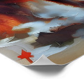 Duitse herder hond prachtig portret poster (Hoek)