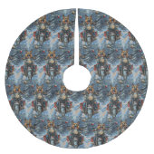 Duitse herder hond rijden motorfiets kerst kerstboom rok (Voorkant)