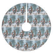 Duitse herder hond rijden motorfiets kerst kerstboom rok (Voorkant)