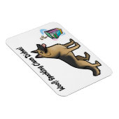 Duitse herder hond schoon gerechten teken magneet (Rechterzijde)