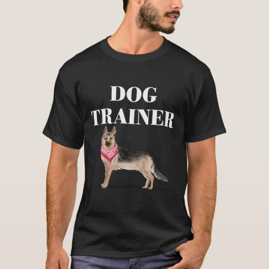 Duitse Herder Hond Trainer Hond Training Hoodie T-shirt (Voorkant)