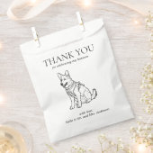Duitse Herder Hond Treat Pet Drawing Favor Bag Bedankzakje (Geknipt)