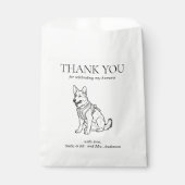 Duitse Herder Hond Treat Pet Drawing Favor Bag Bedankzakje (Voorkant)