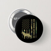 Duitse herder hond vader camouflage Amerikaanse vl Ronde Button 5,7 Cm (Voorkant /achterkant)