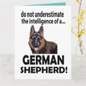 Duitse herder hond verjaardag Duitse herder Kaart (Gele Bloem)