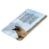Duitse herder hond vriend gedicht magneet (Linkerzijde)