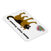 Duitse herder hond vuile gerechten teken magneet (Rechterzijde)