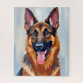 Duitse Herder | Hond Watercolor Huisdier Legpuzzel