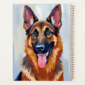 Duitse Herder | Hond Waterverf Huisdier  Planner (Achterkant)