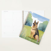 Duitse herder | Hond Waterverf schilderij Planner (Display)