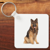 Duitse herder hond, wrap straight  design,  sleutelhanger (Voorkant)