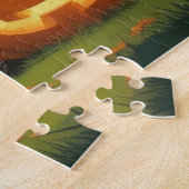 Duitse Herder Honden Pompoen Halloween Grappig Legpuzzel (Zijkant)