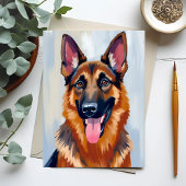 Duitse Herder | Honden Watercolor Pet Kaart
