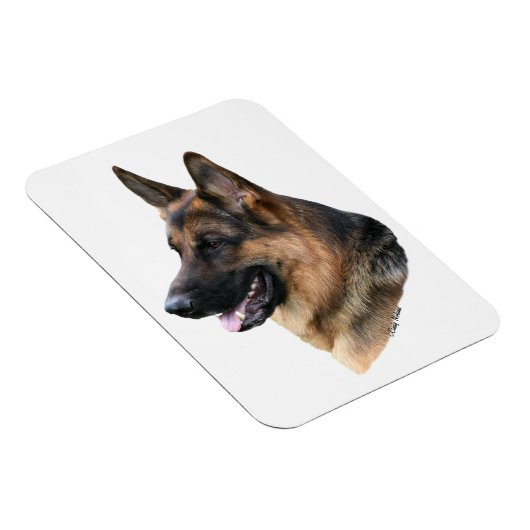 Duitse herder hondenhoofd magneet (Rechterzijde)