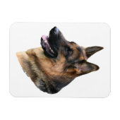 Duitse herder hondenhoofd magneet (Horizontaal)