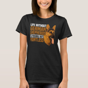 Duitse herder hondenleven met Duitse herders T-shirt