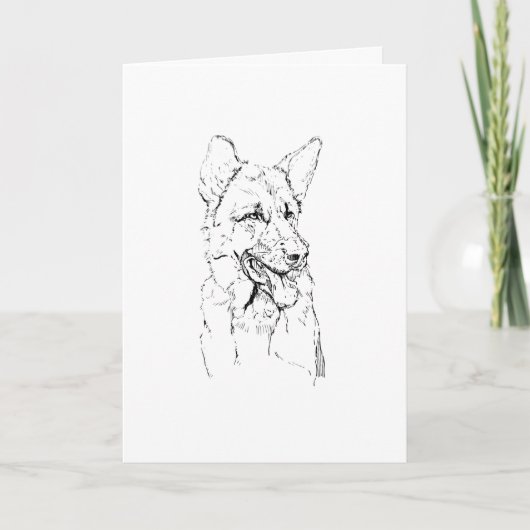 Duitse Herder, Hondenmoeder Gepersonaliseerd Kaart (Voorkant)
