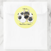 Duitse herder - ik kudde...daarom ben ik Stickers (Tas)