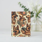 Duitse herder illustratie Briefkaart (Staand voorkant)