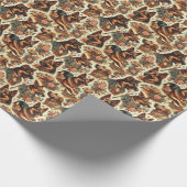  Duitse herder illustratie Cadeaupapier (Hoek)