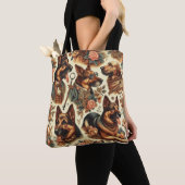  Duitse herder illustratie Tote Bag (Dichtbij)