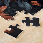 Duitse Herder in Bladeren Legpuzzel (Zijkant)