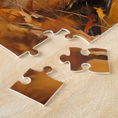 Duitse herder in de herfst legpuzzel (Zijkant)