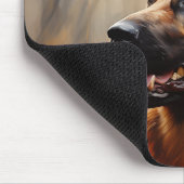 Duitse herder in de herfst muismat (Hoek)