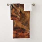 Duitse herder in herfst laat Herfst inspireren Bad Handdoek (Insitu)