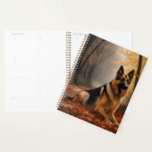 Duitse herder in herfst laat Herfst inspireren Planner (Display)