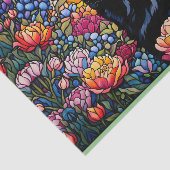 Duitse Herder in het Glas in lood Tuin Tissuepapier (Detail)