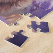 Duitse herder in Lavender veld Legpuzzel (Zijkant)