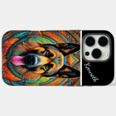 Duitse Herder in Mandala Case-Mate iPhone Case (Achterkant (horizontaal))