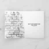 Duitse herder in pak voor verjaardag kaart (Binnen)