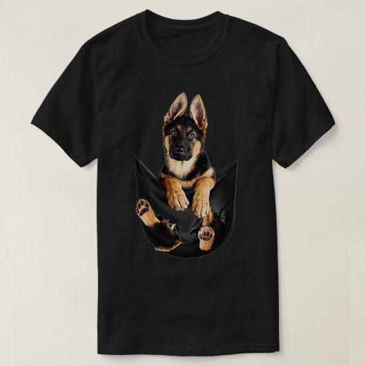 Duitse herder in pap Funny Dog Lover Gifts T-shirt (Design voorkant)