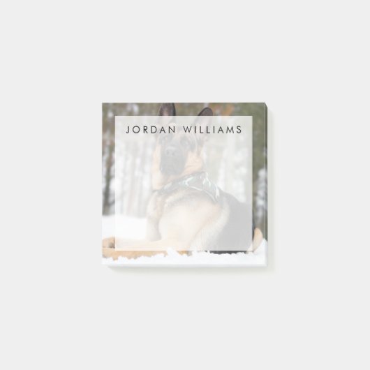 Duitse herder in sneeuw post-it® notes (Voorkant)