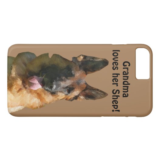 Duitse herder iPhone 8 Plus Hoesje (Achterkant (Horizontaal))