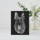 Duitse herder je gelooft niet dat ze zielen hebben briefkaart (Staand voorkant)