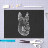 Duitse herder je gelooft niet dat ze zielen hebben tissuepapier (Craft)