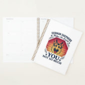 Duitse Herder Je Hond Retro Zonsondergang Poot_1 Planner (Display)