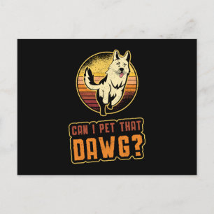 Duitse herder kan ik die Dawg grappig aaien Briefkaart