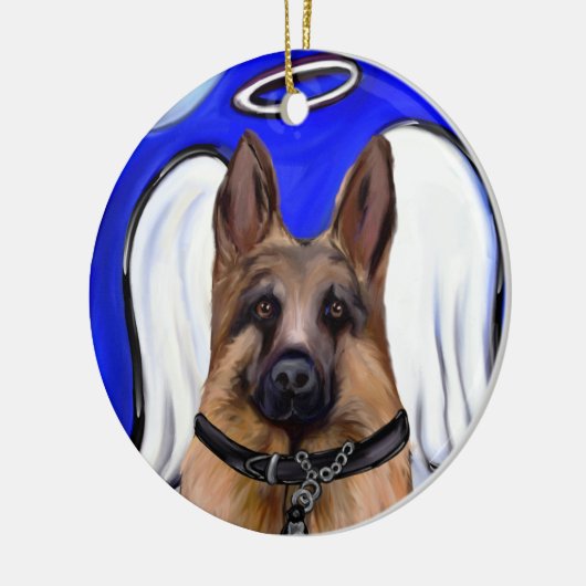 Duitse Herder Keramisch Ornament (Links)